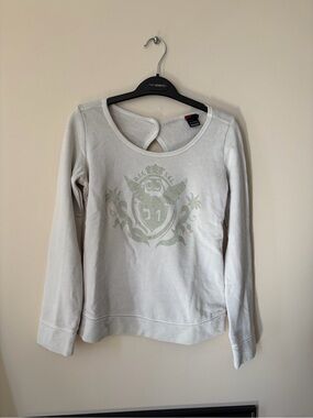 Diesel -  Women's Cream Graphic Crewneck Pullover